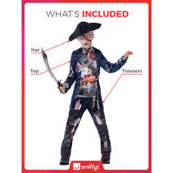 Smiffys 44318S déguisement Pirate