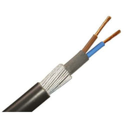 Rs Pro - Câble blindé 2 conducteurs , gaine en Chlorure de polyvinyle pvc Noir ( Prix pour Bobine de 50 Mètres )
