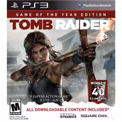 Square Enix Tomb Raider Game Of The Year Edition, PS3, PlayStation 3, Mode Multiplayer, M (Mature)