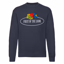 Sweat-shirt col rond grand logo Lio bleu marine homme - L