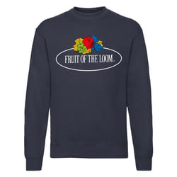 Sweat-shirt col rond grand logo Lio bleu marine homme - L