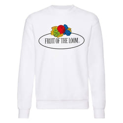 Sweat-shirt col rond grand logo Lio blanc homme - 2XL