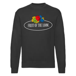 Sweat-shirt col rond grand logo Lio noir homme - L