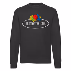 Sweat-shirt col rond grand logo Lio noir homme - M