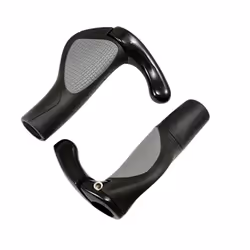 Poignee vtt clarks ergonomique avec embout noir/gris 130mm (pr)