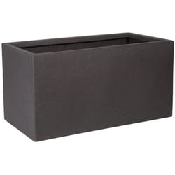Pot de fleur - STRATA - Riven trough - Ø 38.5cm x 17.5cm H x 46.5cm L - Couleur cendres