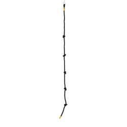 Corde à nœuds en chanvre H190-250cm noir