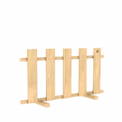 Barrière En Bois Tp Toys - Marron - L.100 X L.25 X H.535 Cm - Pour Délimiter Votre Espace De Jeu