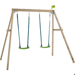 Portique en bois balançoire Forest 2 balançoires