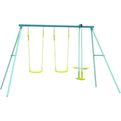 TP TOYS Portique métal 2 balançoires