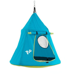 Balançoire tente enfant air igloo bleu h190-250 cm