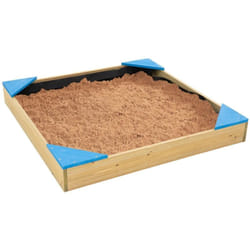 Bac à sable bois FSC® avec bâche de fond et couverture de protection