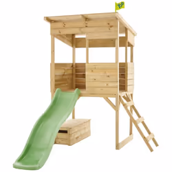 MAISONNETTE DES CIMES AVEC GLISSIERE TP TOYS FSC 167 x 241 x 205 CM REF 354S C'est toujours l'aventure avec la Maisonnette de ...