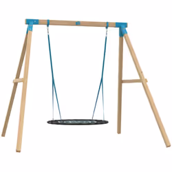 PORTIQUE TP TOYS AMARANTE BOIS CARRE BALANCOIRE NID / KIT D'ANCRAGE H.243 CM REF 741S2 Le portique balançoire bois Kingswood  ...