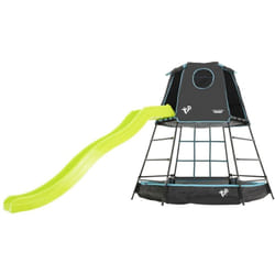 Tp Toys - Aire de jeux métal explorer tour - tapis explorer - hublot - toboggan - piscine à balles h201 cm