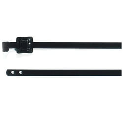 Hellermann Tyton MLT16SSC5 serre-câbles Attache de câble détachable Polyester, Acier inoxydable Noir 100 pièce(s)