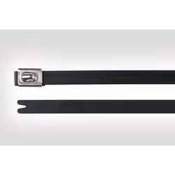Hellermann Tyton MBT5SFC, Polyester, Acier inoxydable, Noir, 2,5 cm, 540 N ( 1 kilogrammeforce = 9,81 Newton), -80 - 538 °C, ...