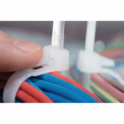 Hellermann Tyton REL140 serre-câbles Attache de câble détachable Polyamide Blanc 100 pièce(s)
