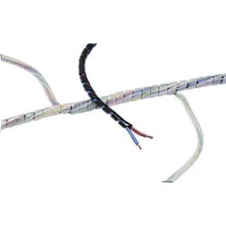 Gaine spirale 10 à 100 mm HellermannTyton SBPE9D-PE-BK-5M 161-41204 noir 5 m