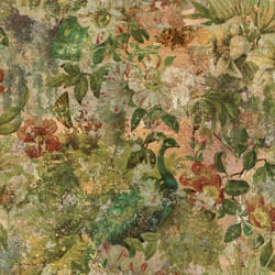 Papier Peint - Holden - Vintage Peacock - Multicolore - 1005 m x 53 cm - Épongeable
