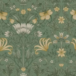 Papier peint - HOLDEN - 13550 - Floral vintage - 1005 m - Lavable - 53 cm de large