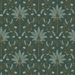 Papier peint - HOLDEN - Palm Trellis - Bleu sarcelle - Vert - Géométrique