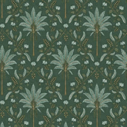 Papier peint - HOLDEN - Palm Trellis - Bleu sarcelle - Vert - Géométrique