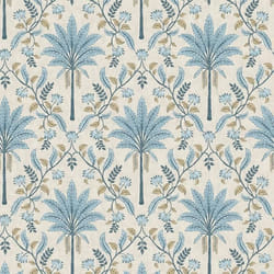Papier peint - HOLDEN - 13751 - Motif géométrique - Treillis de palmiers - Bleu sarcelle et vert riche