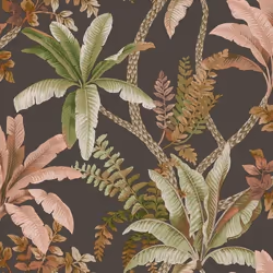 Papier peint - HOLDEN - 13802 - Noir - Floral et végétal - 1005 m x 53 cm