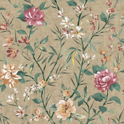 Papier Peint - HOLDEN - Sentier Oriental - Fleurs de camélia - 1005 m x 52 cm - Lavable