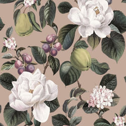 Papier Peint Pyrus Floral Plâtre Rose Holden 13890