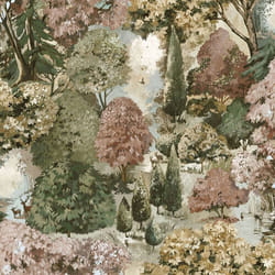 Papier peint Forêt de Basildon Rouille / Vert Holden 13931