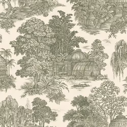 Papier peint Toile Jardins dOsterley Vert Holden 13950