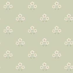Papier peint Marguerite florale Plaster vert sauge Holden 13971