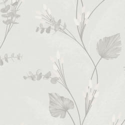 Papier peint - HOLDEN - Amarante - Vinyle épais - Floral et végétal - Lavable