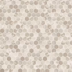 Papier peint vinyle soufflé carrelage Hexara Crème Holden 89400