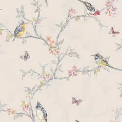 Ce papier peint Phoebe beige fait partie de la collection DUTCH WALLCOVERINGS, une marque spécialisée dans le papier peint de ...