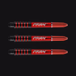 Winmau Prism Force, Manche de flechette, Rouge, Polycarbonate (PC), 46 mm, Boîte, 3 pièce(s)