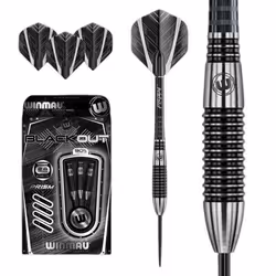 Winmau 1043-24, Kit d'accessoires de fléchettes, Noir, Tungstène, Adulte, 406 mm, 8 mm