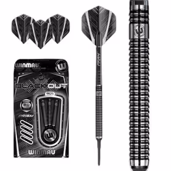 Winmau 2061-20, Kit d'accessoires de fléchettes, Noir, Tungstène, Adulte, 485 mm, 6,4 mm
