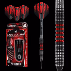 Fléchettes - Winmau - Joe Cullen - 90% Tungstène - 22GR - 3 fléchettes 3 ailettes 3 tiges