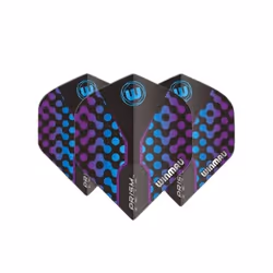 Winmau 6915-310, Vol de flechette, Noir, Bleu, Violet, Adulte, 3 pièce(s)