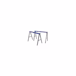 Tréteaux en acier, compacts et faciles à installer. Piètement avec verrouillage de sécurité. Tréteaux clipsables ensemble pou ...
