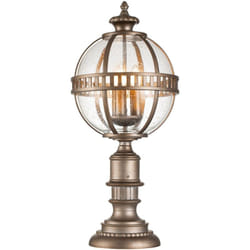 Kichler - Elstead Halleron Borne d'éclairage d'extérieur en bronze bruni, IP44