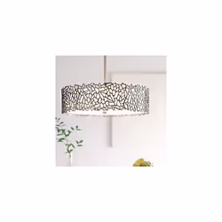 Suspension Plafonnier - Kichler - Duo-Mont - Étain - Verre Blanc - 3 x 100W E27
