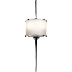 Elstead Mona - Applique murale à 2 ampoules pour salle de bain, chrome poli IP44, G9