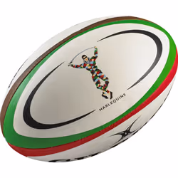 GILBERT Ballon de rugby REPLICA - Harlequins - Taille Midi
