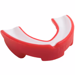 Gilbert 85513903, Protège-dents simple, A bouillir et à mordre, Rouge, Blanc, Rugby, Junior, Mâle