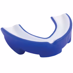 Gilbert 85514005, Protège-dents simple, A bouillir et à mordre, Bleu, Blanc, Rugby, Senior, Mâle