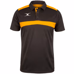 Gilbert 81508609, Adulte, Mâle, Noir, Or, T-shirt polo, 3XL, Rugby